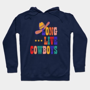 Cowboys - colorful typography Hoodie